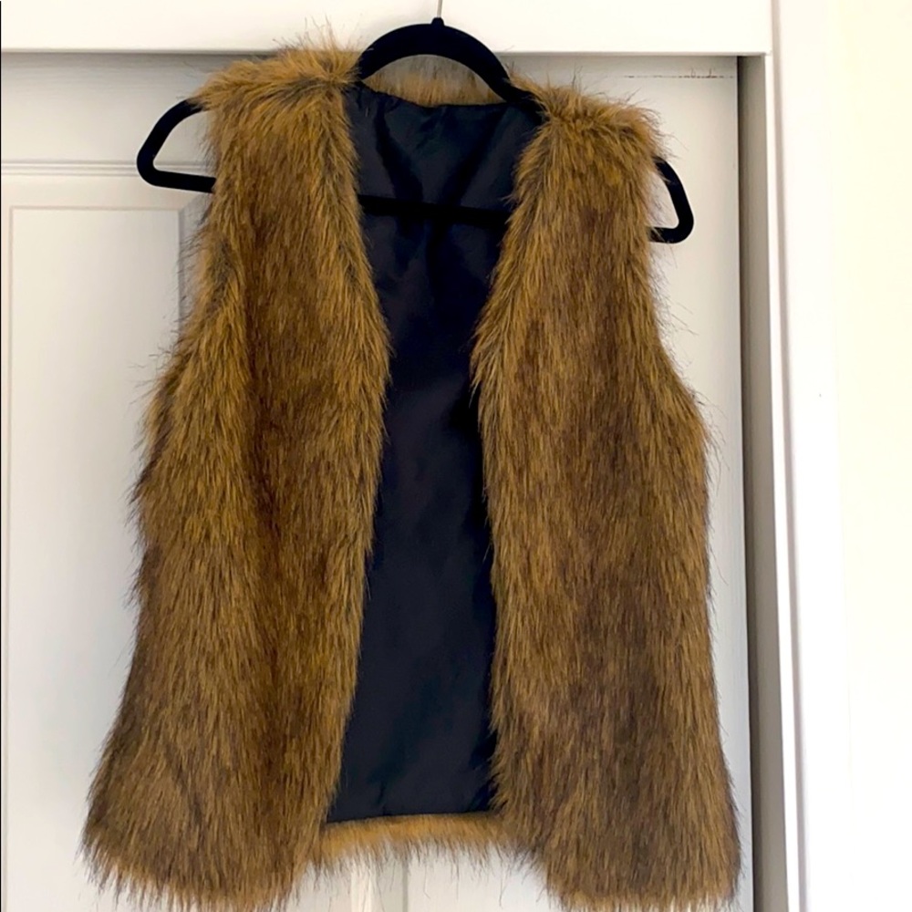 Faux fur vest